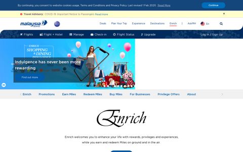 Enrich - Malaysia Airlines