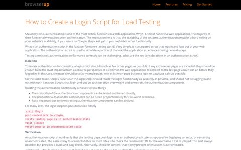 How to Create a Login Script for Load Testing - BrowserUp