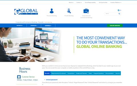 Online Banking | Global Bank