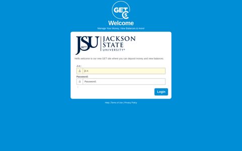 Login - Jackson State University - GET