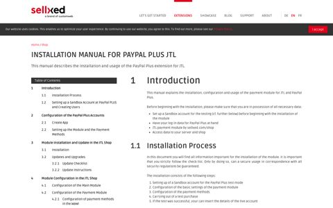 Installation Manual for PayPal Plus JTL - Online Shop