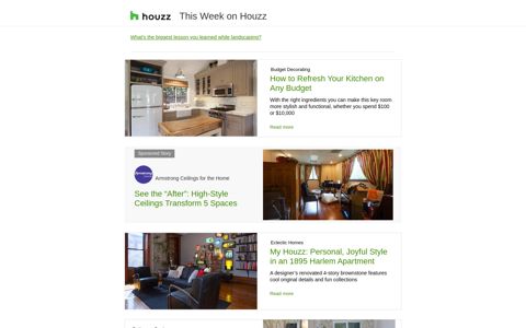 This Week on Houzz