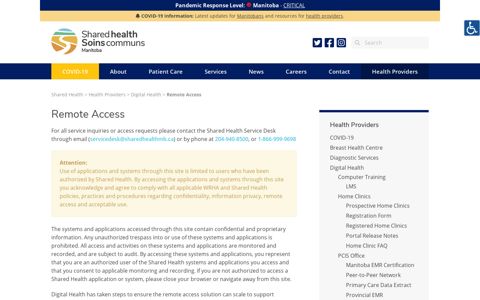 Remote Access - Digital Health - Health Providers