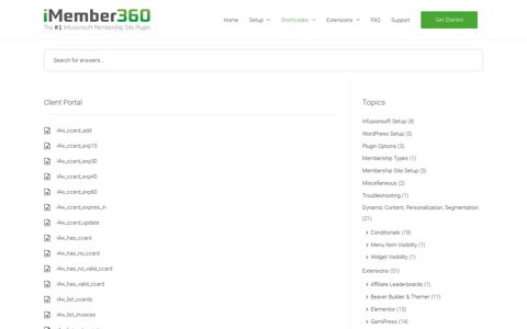 Client Portal – iMember360 – Documentation