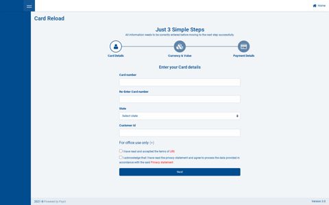 HDFC Bank Card Reload Application