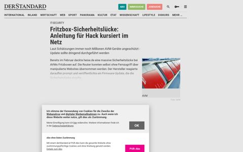 Fritzbox-Sicherheitslücke: Anleitung für Hack kursiert im Netz ...
