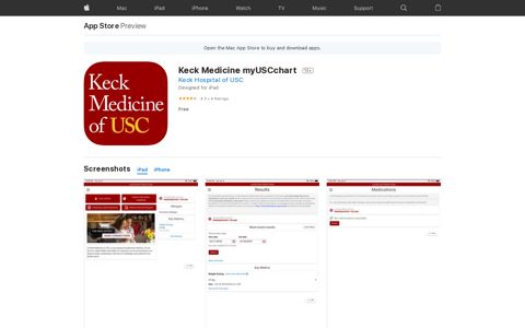 ‎Keck Medicine myUSCchart on the App Store