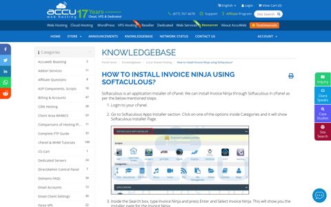 How to install Invoice Ninja using Softaculous ...