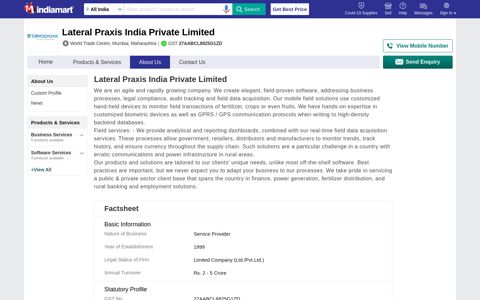 Lateral Praxis India Private Limited - Service Provider from ...