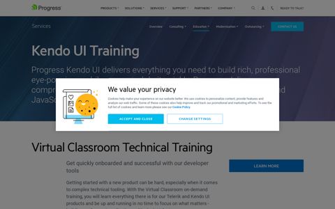 Telerik Kendo UI Training - Education Services - Progress