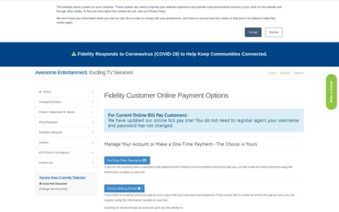 Fidelity Customer Online Payment Options - Fidelity ...