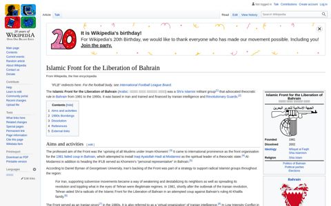 Islamic Front for the Liberation of Bahrain - Wikipedia