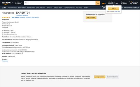 Amazon.de Seller Profile: EXPERT24