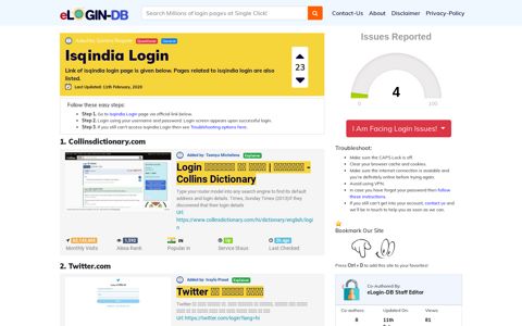 Isqindia Login - A database full of login pages from all over the ...