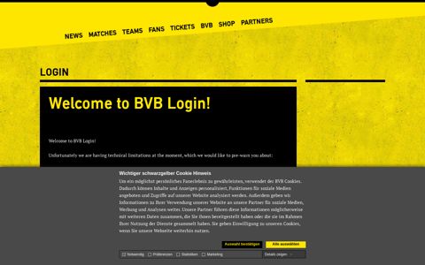 Welcome to BVB Login! | bvb.de
