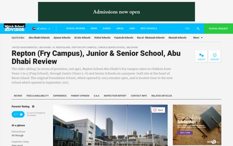Repton (Fry Campus), Junior & Senior School, Abu Dhabi ...