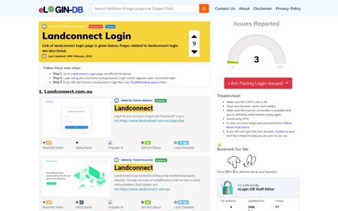 Landconnect Login - A database full of login pages from all ...