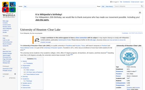 University of Houston–Clear Lake - Wikipedia