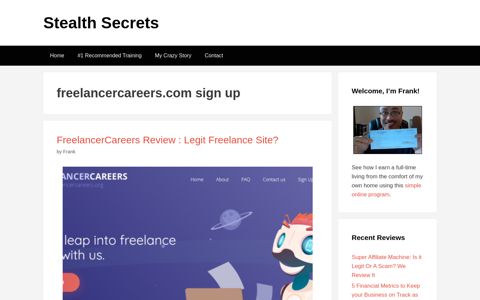 freelancercareers.com sign up | Stealth Secrets