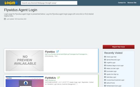 Flywidus Agent Login - Loginii.com