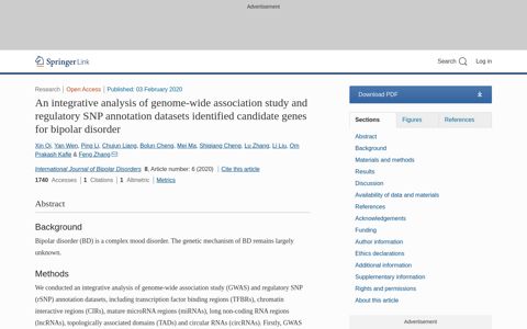 An integrative analysis of genome-wide association study and ...
