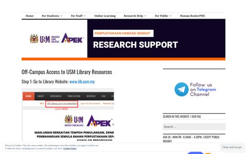 Off-Campus Access to USM Library Resources – RESEARCH ...