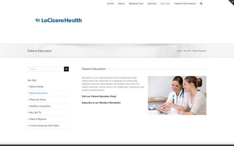 Patient Education • LoCicero Medical Group