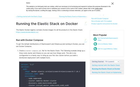 Running the Elastic Stack on Docker | Getting Started [7.10 ...