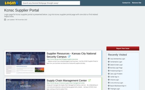 Kcnsc Supplier Portal - Loginii.com