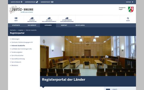 Registerportal - Amtsgericht Hagen