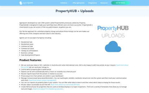 PropertyHUB + Uploads - Agentpoint