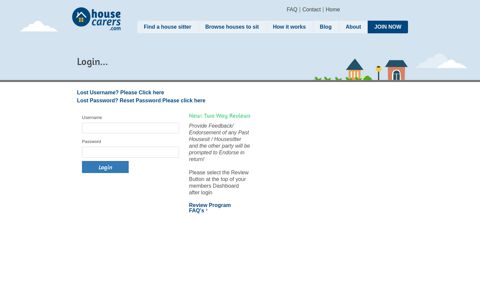 Login to find housesitters or houses to housesit in United ...