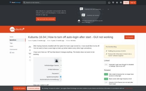 Kubuntu 16.04 | How to turn off auto-login after start - GUI not ...