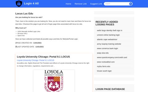 locus.luc.edu - Official Login Page [100% Verified] - Login 4 All