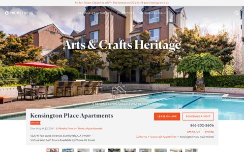Kensington Place Apartments in Sunnyvale | Spacious ...