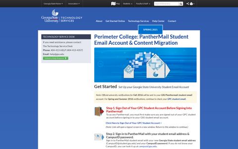 Perimeter College: PantherMail Student Email Account ...
