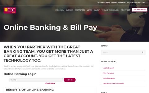 Online Banking & Bill Pay - Gibsland Bank & Trust