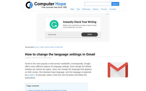 How to Change the Language Settings in Gmail