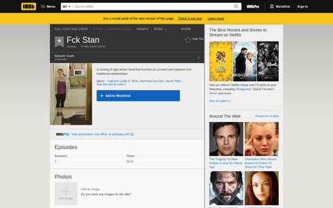 Fck Stan (TV Mini-Series 2019) - IMDb