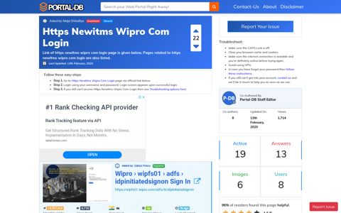 Https Newitms Wipro Com Login - Portal-DB.live
