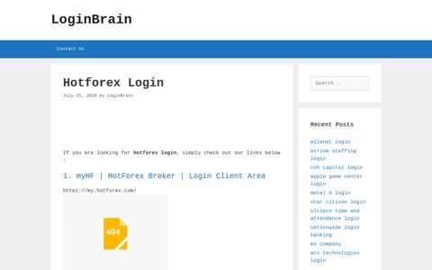 Hotforex - Myhf | Hotforex Broker | Login Client Area - LoginBrain