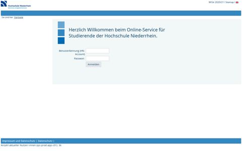 Online-Service - Hochschule Niederrhein