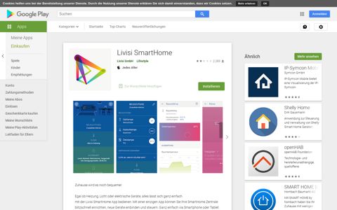 Livisi SmartHome – Apps bei Google Play