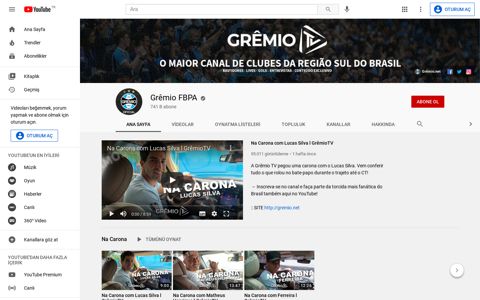 Grêmio FBPA - YouTube