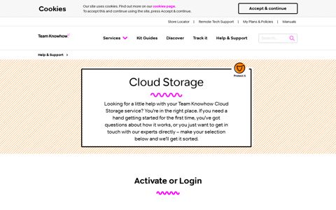 Help & Support - Cloud Storage | Team Knowhow IE