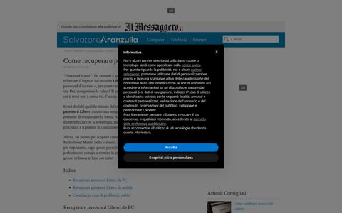 Come recuperare password Libero | Salvatore Aranzulla