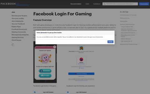 Facebook Login for Gaming - Games