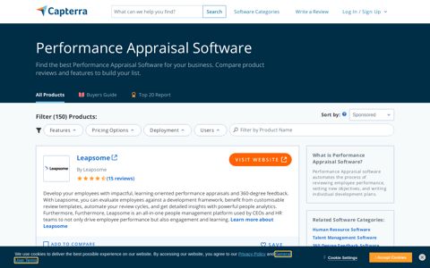 Best Performance Appraisal Software 2020 | Reviews of the ...
