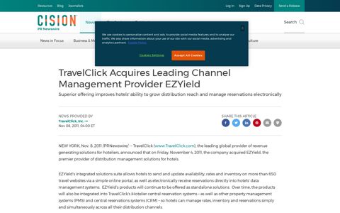 TravelClick Acquires Leading Channel Management Provider ...