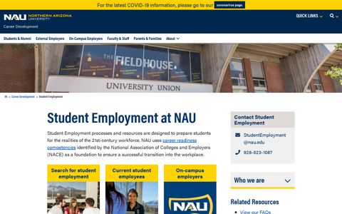 Student Employment at NAU - Northern Arizona University
